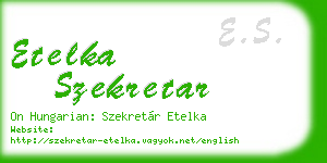 etelka szekretar business card